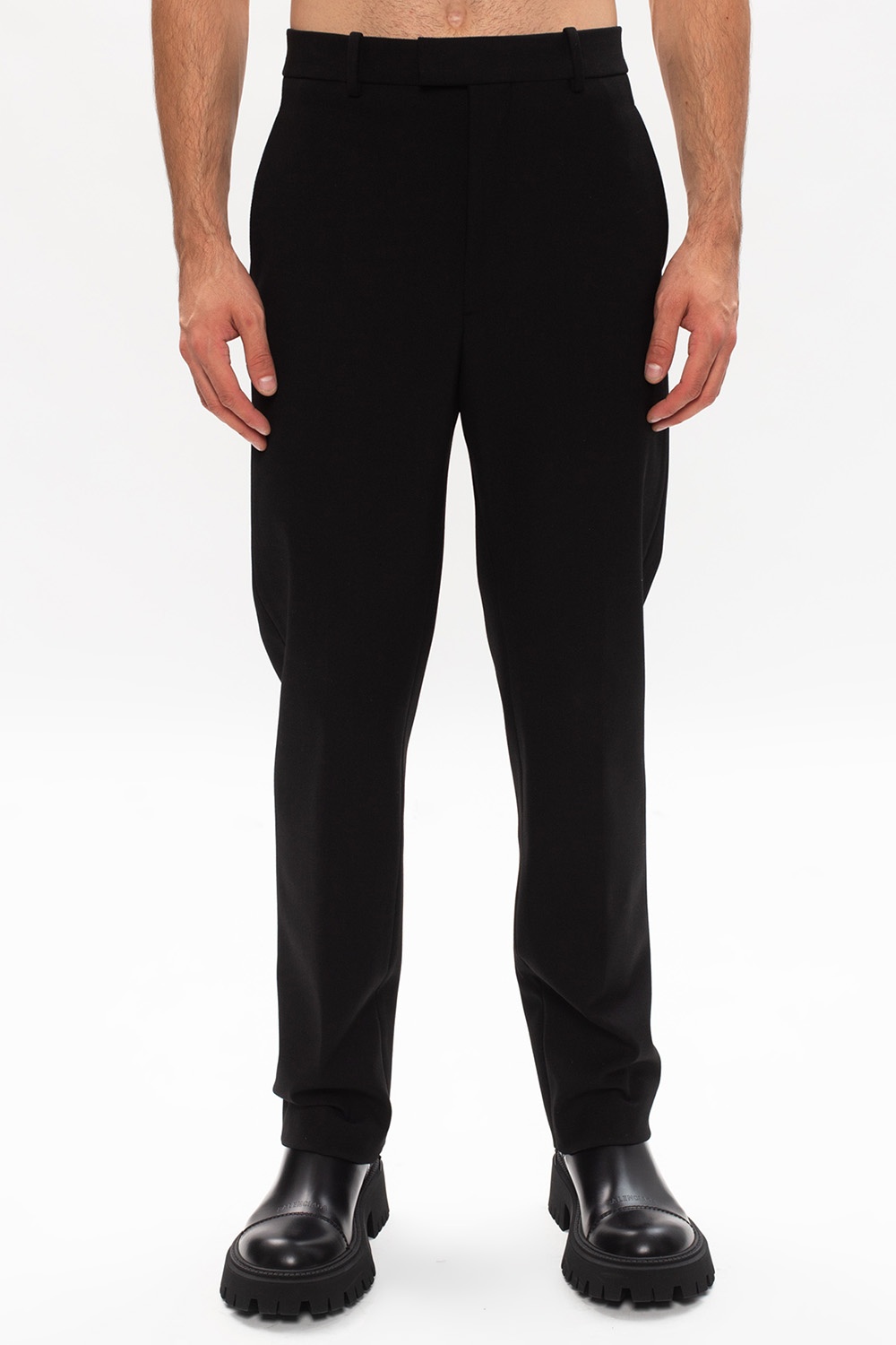 Bottega Veneta Ribbed pleat-front trousers